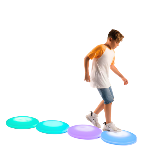 20 inch Round Interactive LED Floor Tile - 1 Tile (20" Diameter)