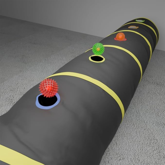 Pop Up Tunnel with 5 Sensory Balls