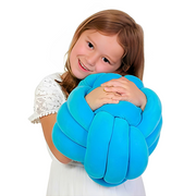 Cuddle Ball Sensory Pillow - Blue (10" L x 10" W x 10" H)