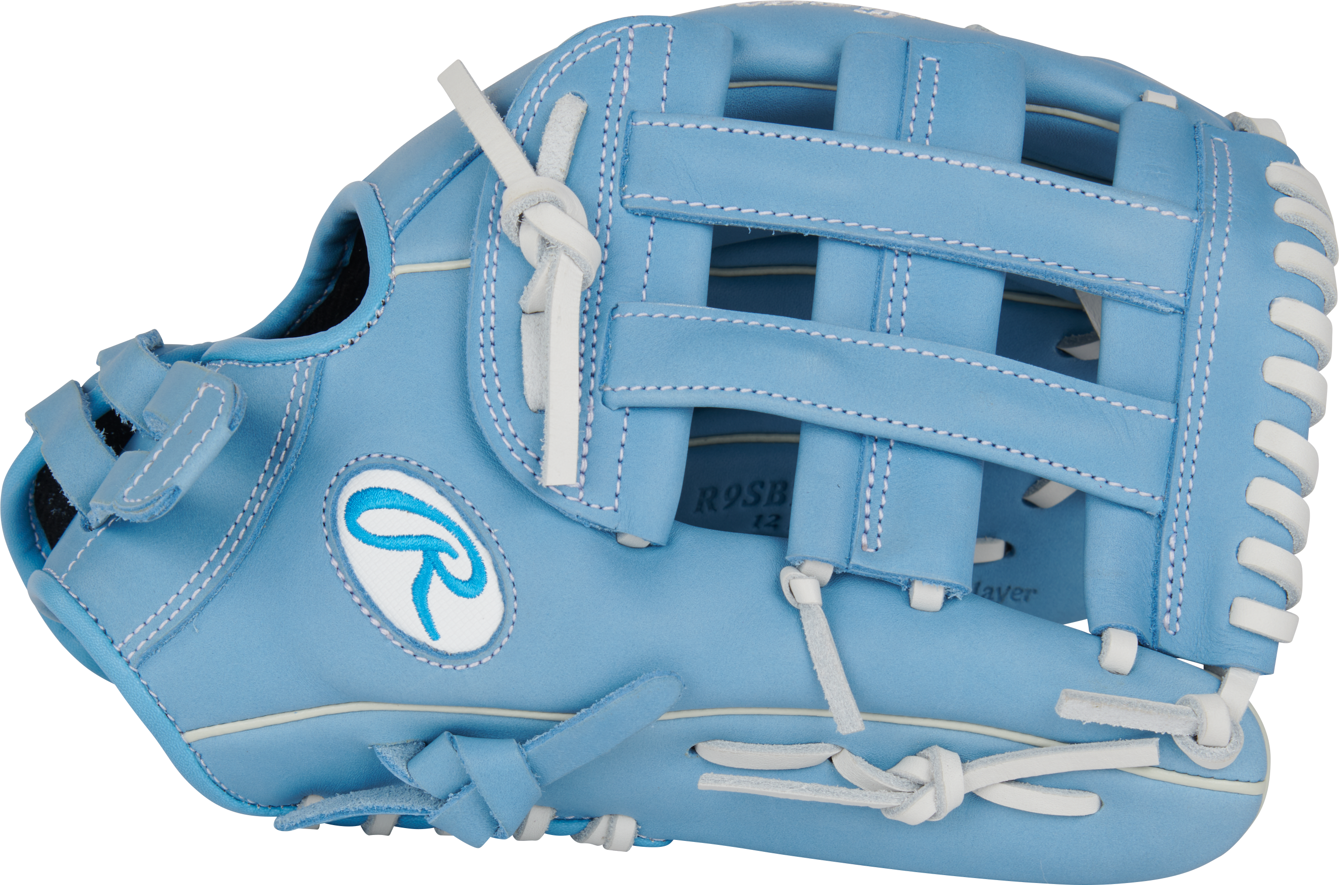 Rawlings R9 Series 12-Inch Softball Glove - Right Hand Thrower - Columbia Blue
