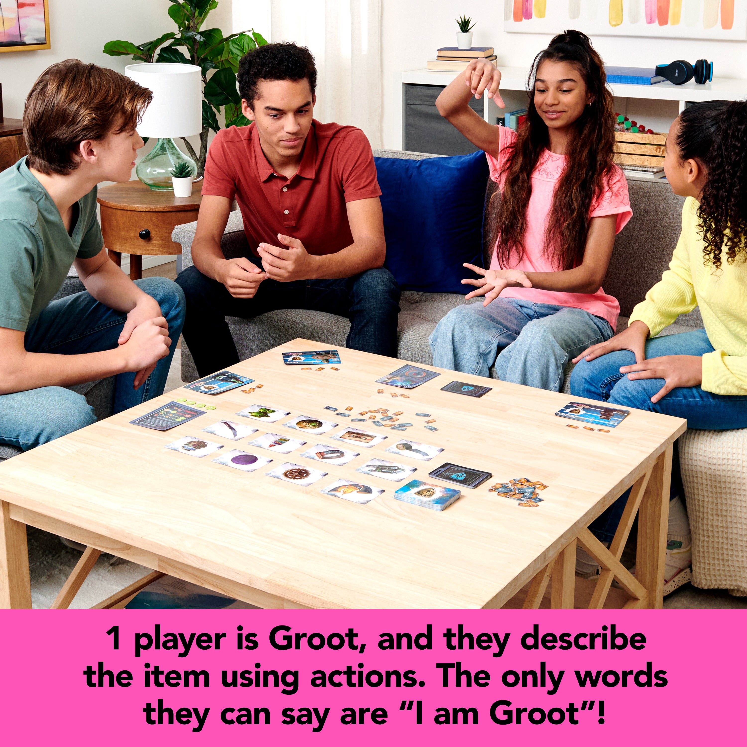 Marvel Guardians of the Galaxy, The Groot Escape by Spin Master Games, Charades-Style Card Games Board Games for Adults and Kids Ages 10 and up
