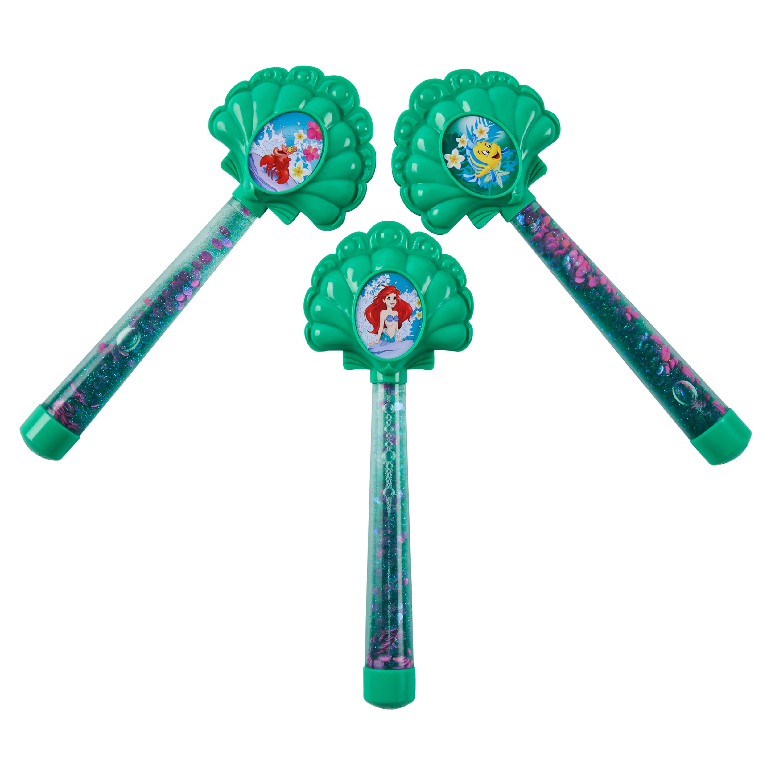SwimWays Disney Princess Ariel Glitter Dive Wands Diving Toys 3 Pack, Bath Toys and Pool Party Supplies for Kids Ages 5 and Up, Styles May Vary