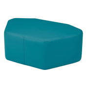 Pro Series Upholstered Petal Ottoman 12" Height - Teal