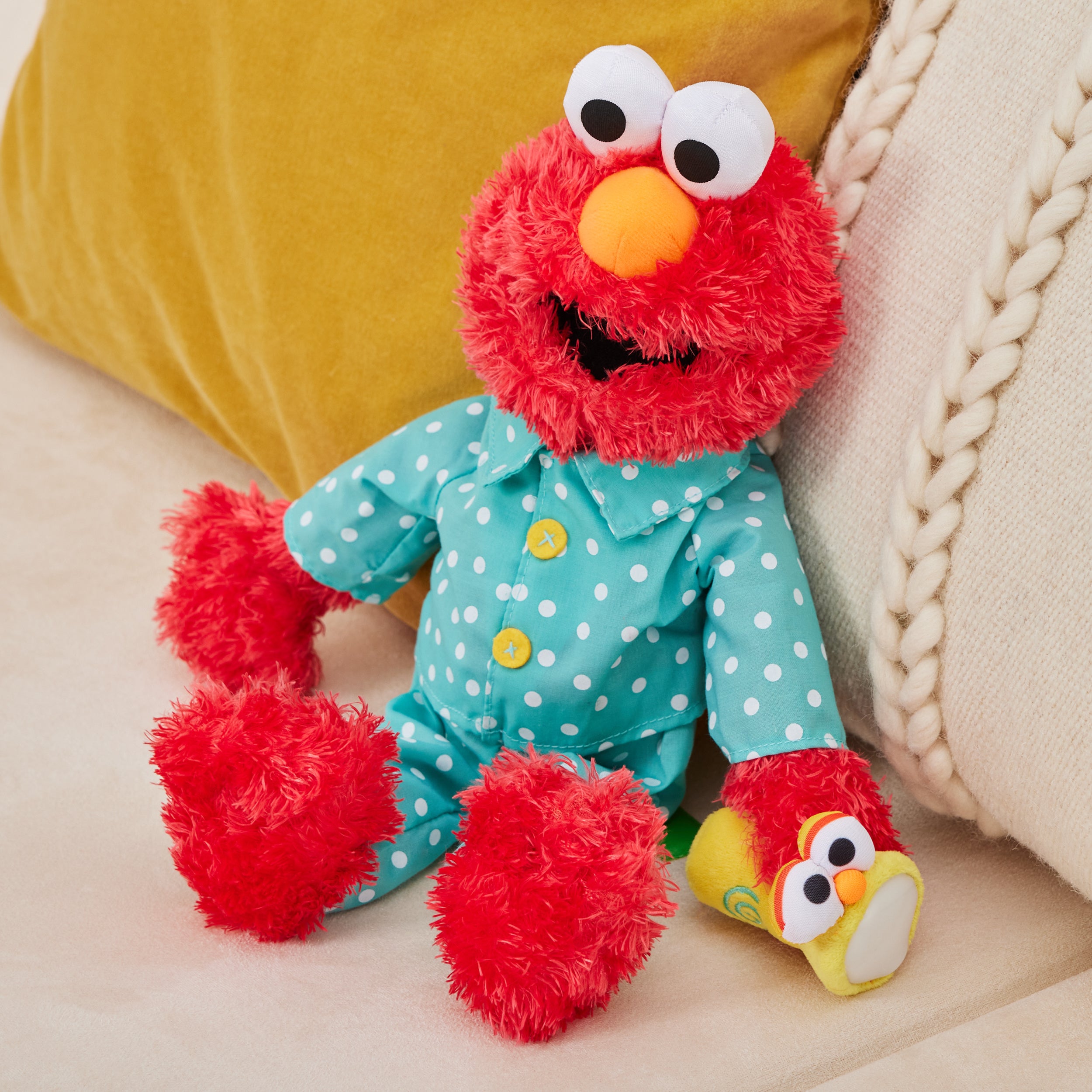 GUND Sesame Street Official Bedtime Elmo Muppet Plush, Premium Glow-in-the-Dark Plush Toy for Ages 1 & Up, Red, 12”