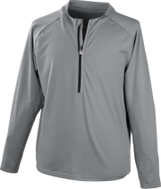 Rawlings Adult 1/4 Zip Pullover - Small - Blue Grey
