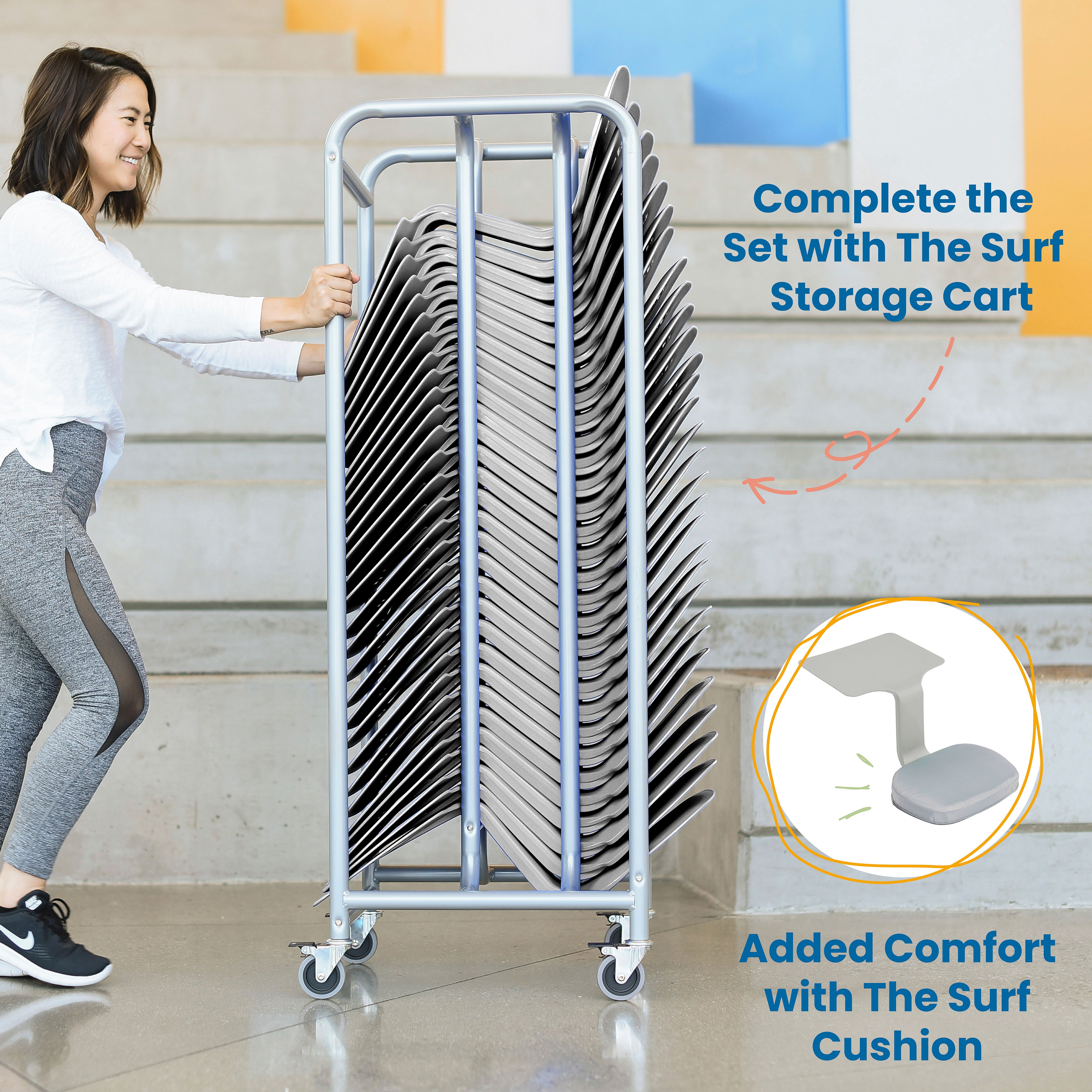 The Surf Portable Lap Desk 10-Pack - Light Grey