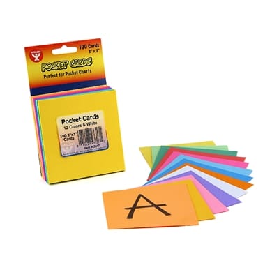 Pocket / Playing Cards, 3"x3", 100 cardss - Daisy Yellow