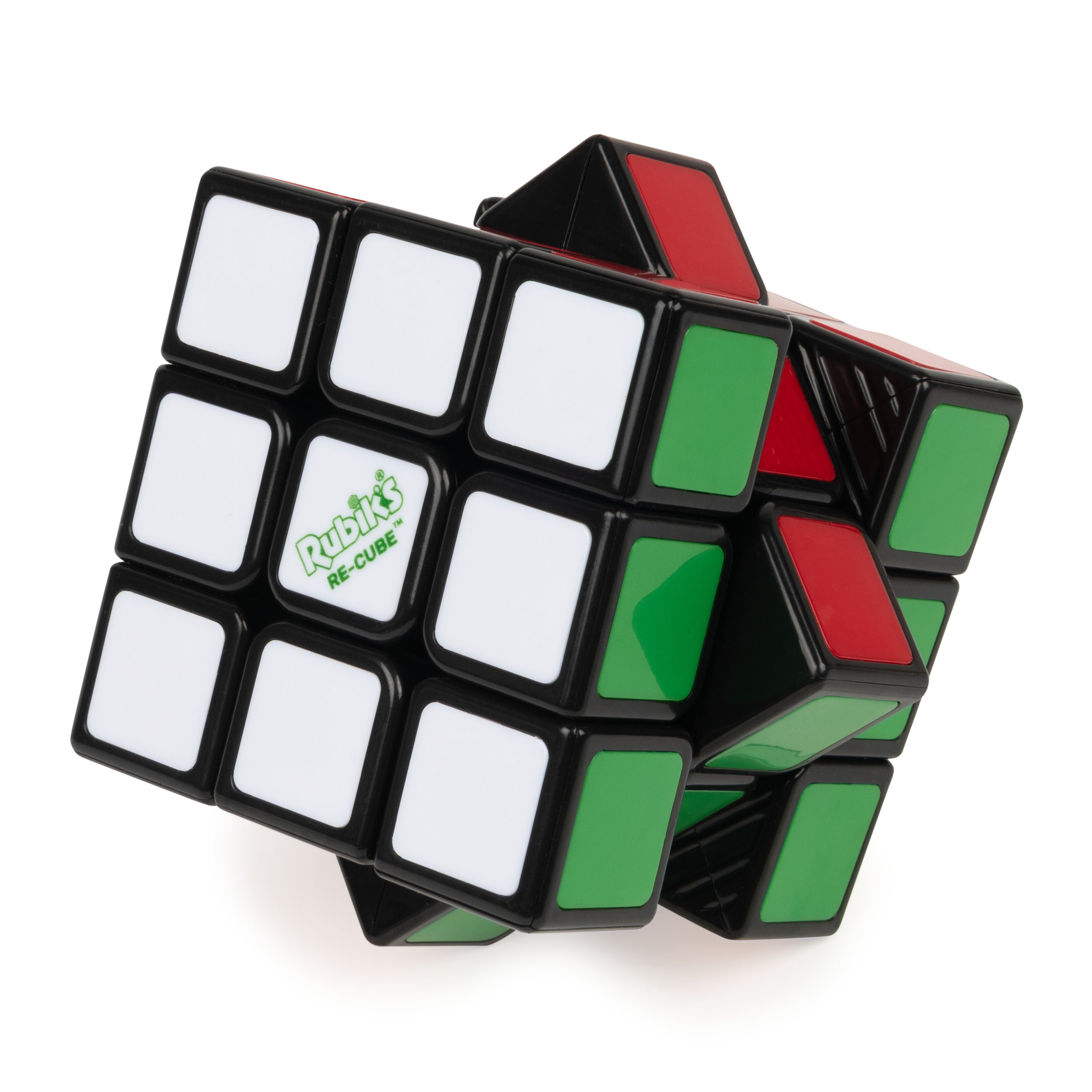 Rubik's Cube, Re-Cube, The Original 3x3 Cube Made with 100% Recycled Plastic, Problem-Solving Brain Teaser, Color-Matching Puzzle, Fidget Toy, Sensory Puzzle, for Ages 8 & Up