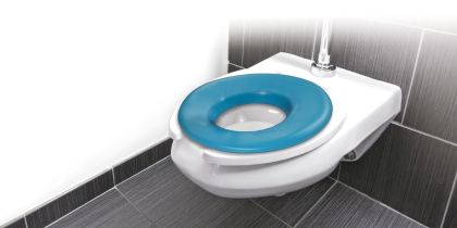 Portable Potty Seat, Round - Aqua