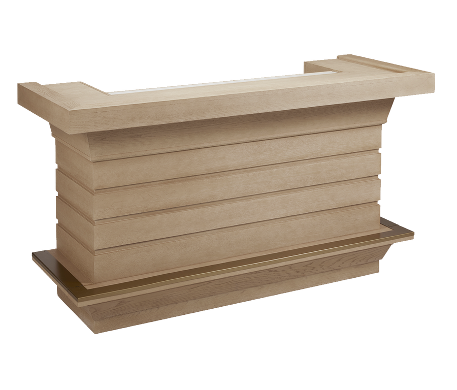 American Heritage® Port Royal Home Bar, White Oak