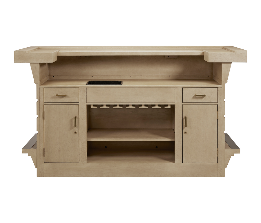 American Heritage® Port Royal Home Bar, White Oak