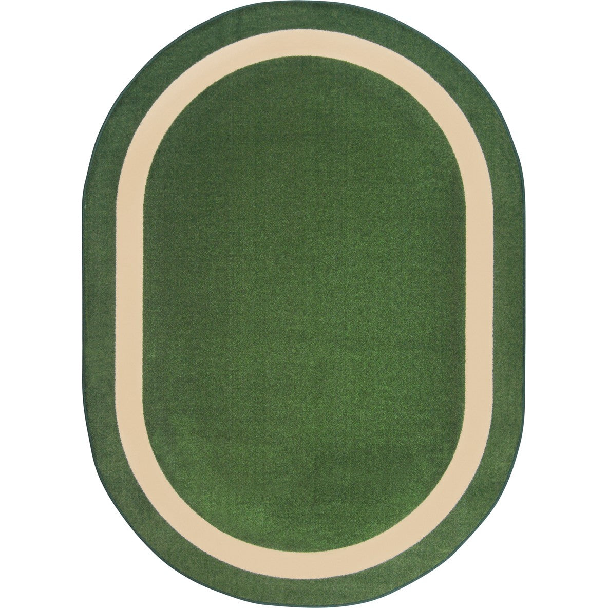 Portrait 3'10" x 5'4" Oval area rug in color Greenfield
