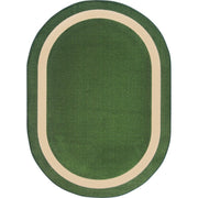 Portrait 3'10" x 5'4" Oval area rug in color Greenfield