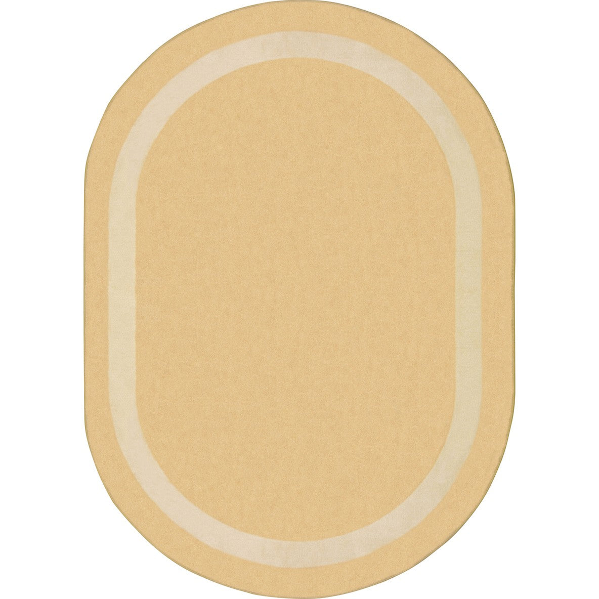 Portrait 3'10" x 5'4" Oval area rug in color Sandstone