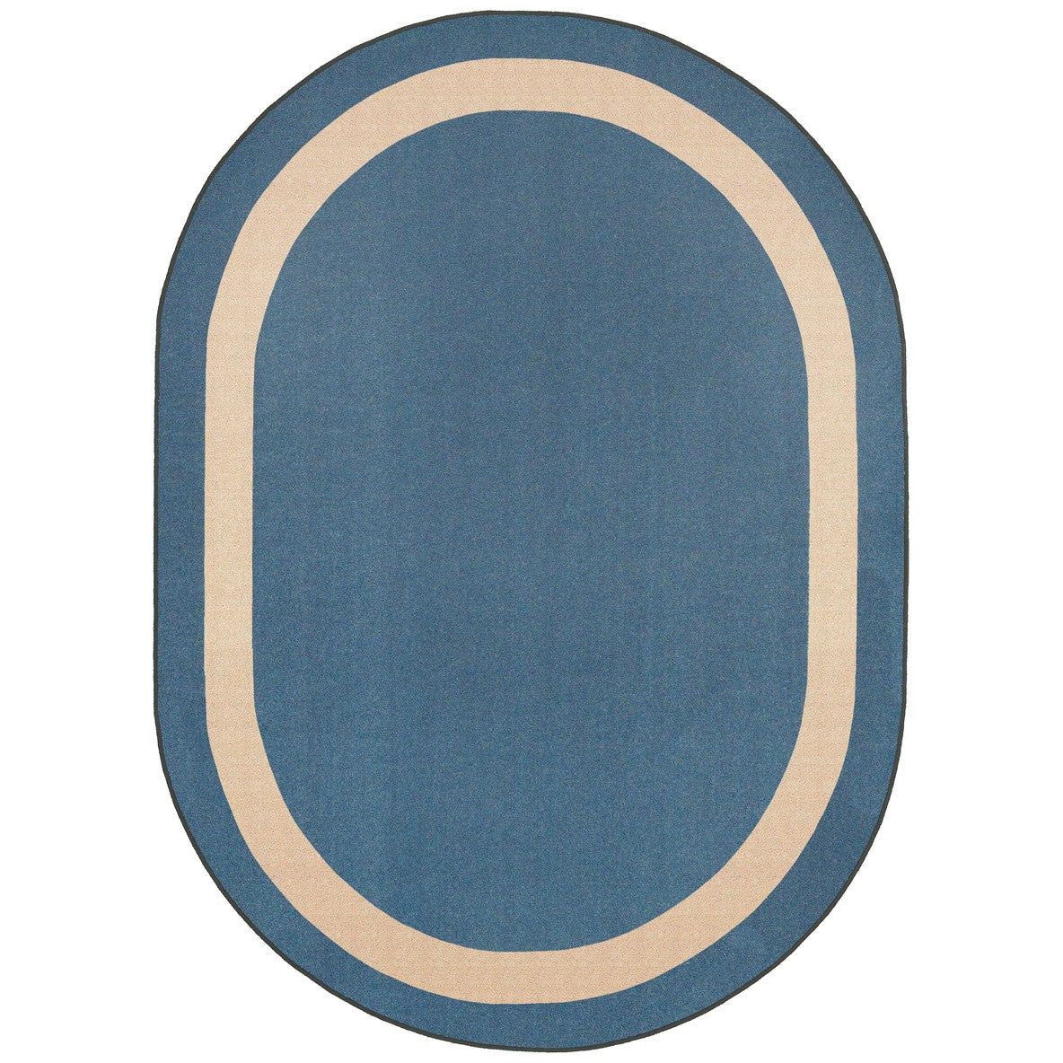 Portrait 3'10" x 5'4" Oval area rug in color Seaside