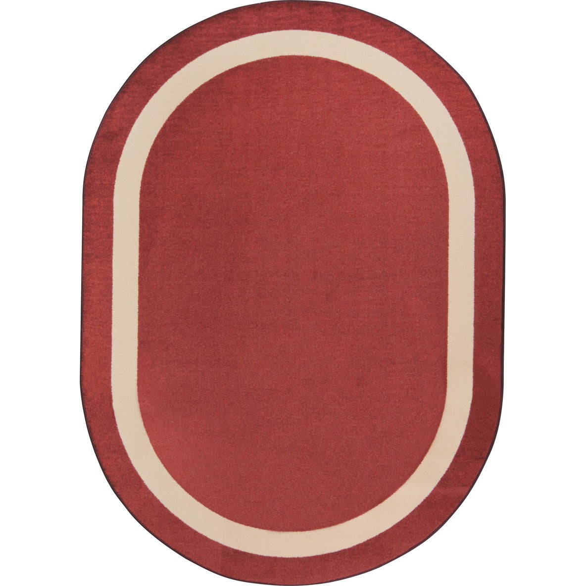 Portrait 3'10" x 5'4" Oval area rug in color Wine