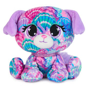 P.Lushes Designer Fashion Pets Shelly Newport Premium Dog Stuffed Animal, Purple and Blue, 6”