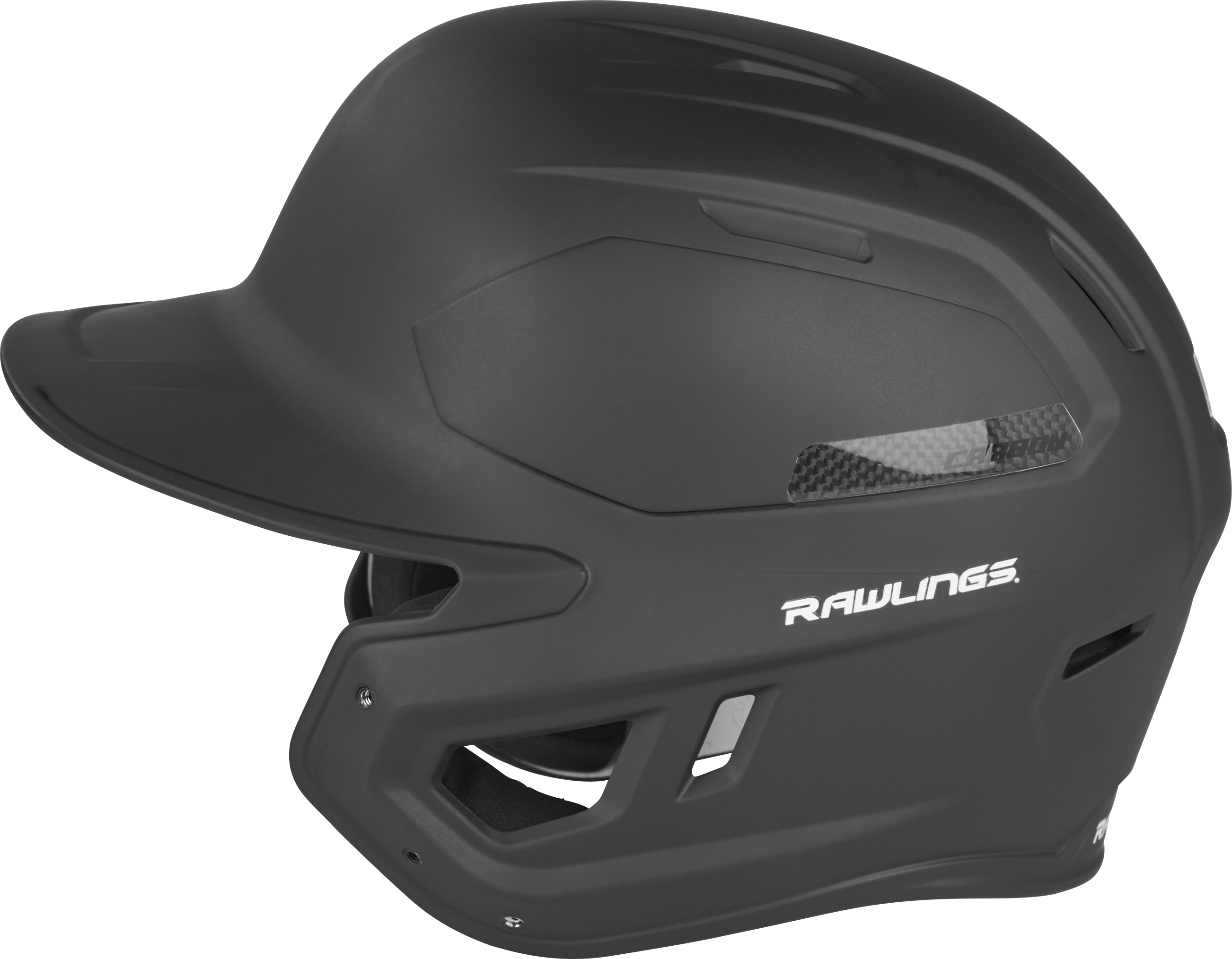 Rawlings Mach Carbon Adult 1-Tone Baseball Helmet - Small - Black