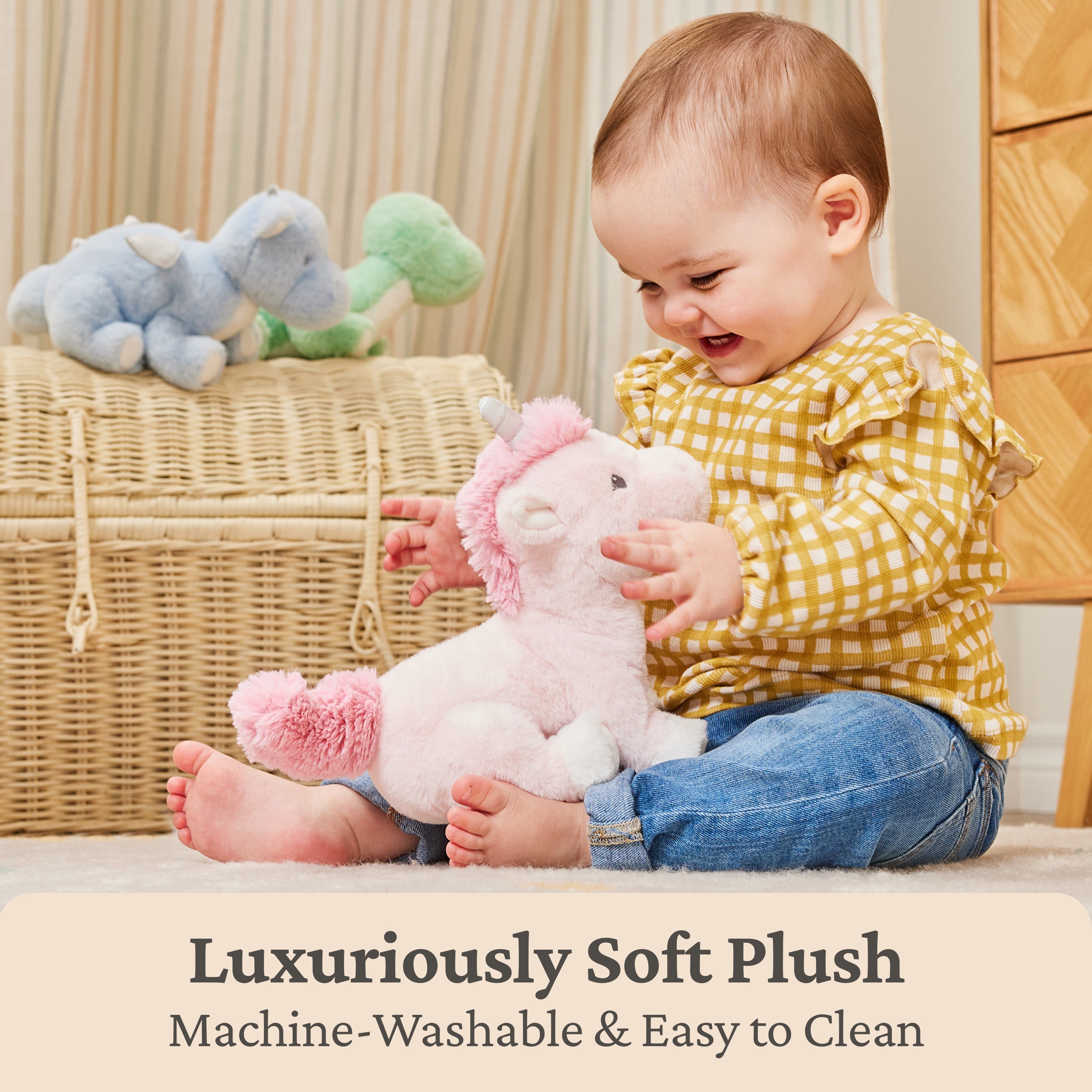 Baby GUND Alora Unicorn Plush, Stuffed Animal for Babies and Toddlers, Pink, 10”