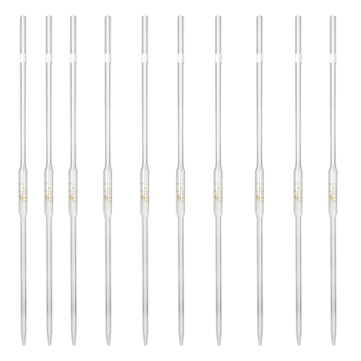 Pipette Volumetric, Borosilicate Glass, 5ml, Pack of 10