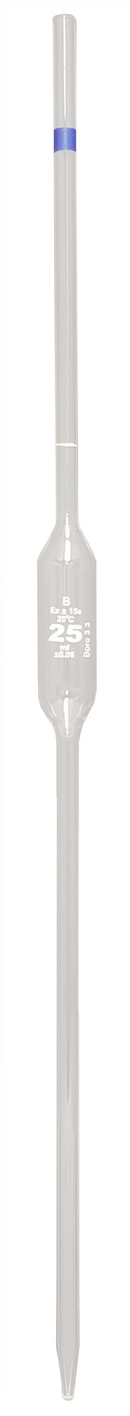 Pipette Volumetric, Borosilicate Glass, 25ml, Pack of 10