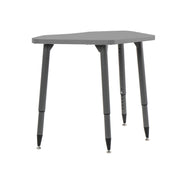 Adapte 24" x 36" Petal Thermofused Activity Table with Adjustable Tapered Legs - North Sea/North Sea