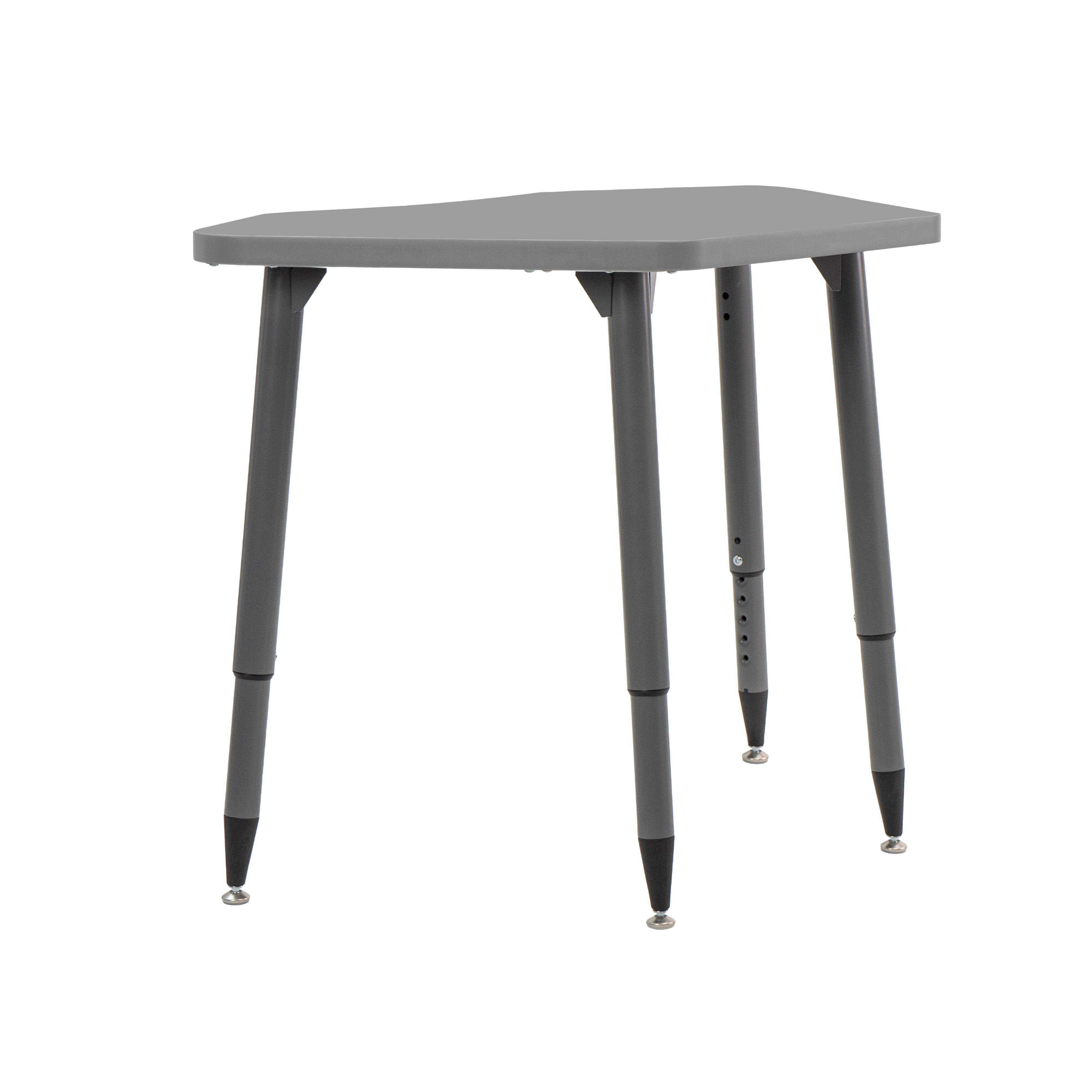 Adapte 24" x 36" Petal Thermofused Activity Table with Adjustable Tapered Legs - North Sea/North Sea