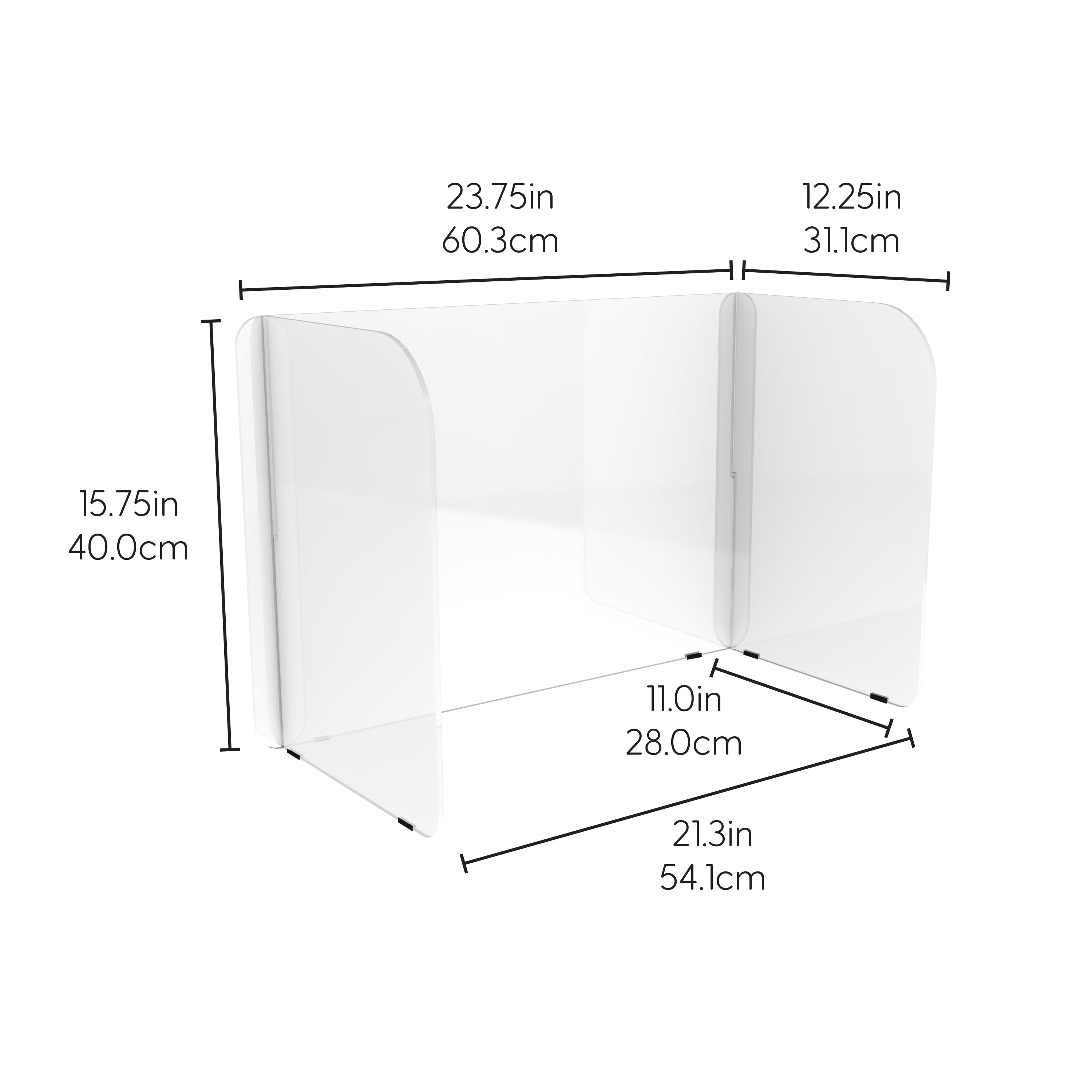 Children's Individual Tabletop Divider 16" Height, 4-Pack - Small