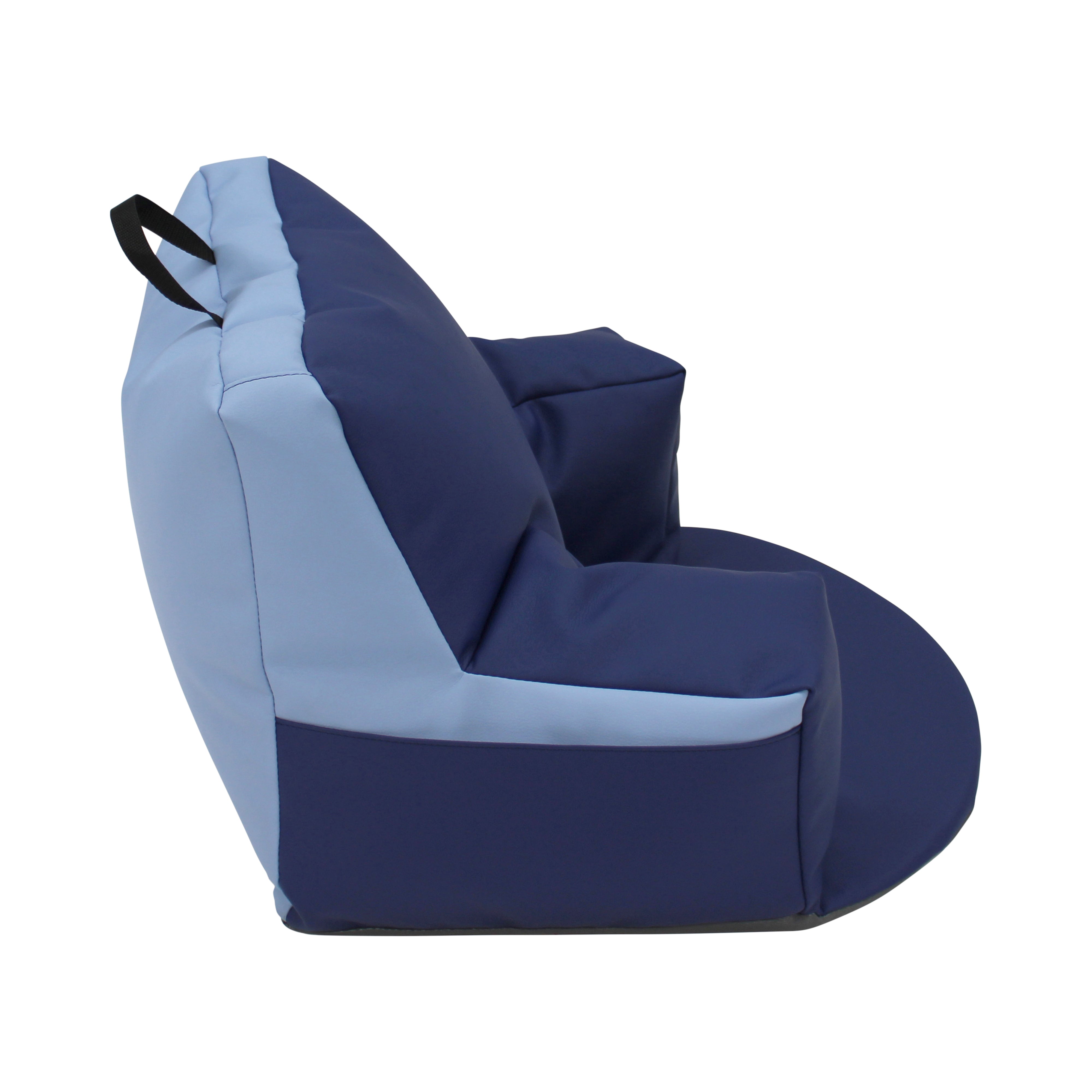 SoftScape Relax N Read Bean Bag Plus, 2-Piece - Navy/Powder Blue