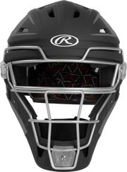 Rawlings Velo 2.0 Matte Junior Catchers Helmet - Black/Graphite