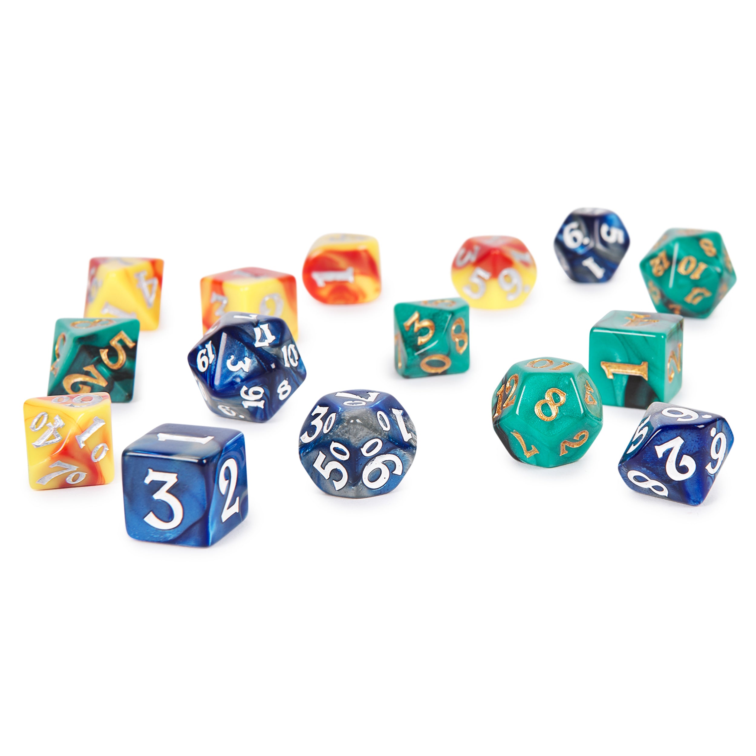 Spin Master Games, Campaign Dice, 3 Sets of Polyhedron Dice for RPG & Board Games, Storage Pouch & Silicone Tray, DND Dungeons and Dragons, MTG Magic the Gathering, for Ages 8 & Up