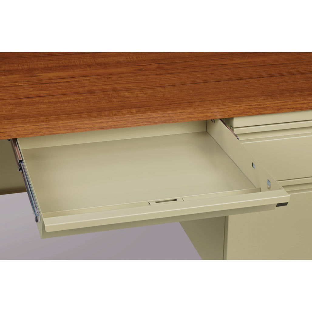 OfficeSource Raleigh 45"W Single Right Pedestal Desk - Putty