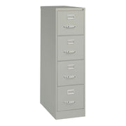OfficeSource Steel Vertical File Collection 4 Drawer Vertical File Cabinet, 25" Deep, Letter - Light Gray