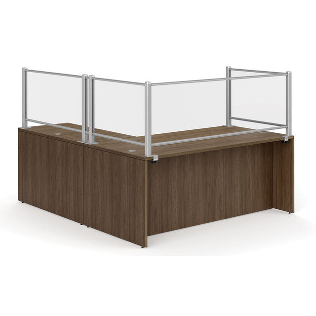 30" Wide Clear Acrylic Panel Includes Transaction Spacing And 36" Borders Posts