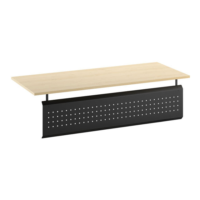OfficeSource  Metal Perforated Modesty Panel - 53"W - Black