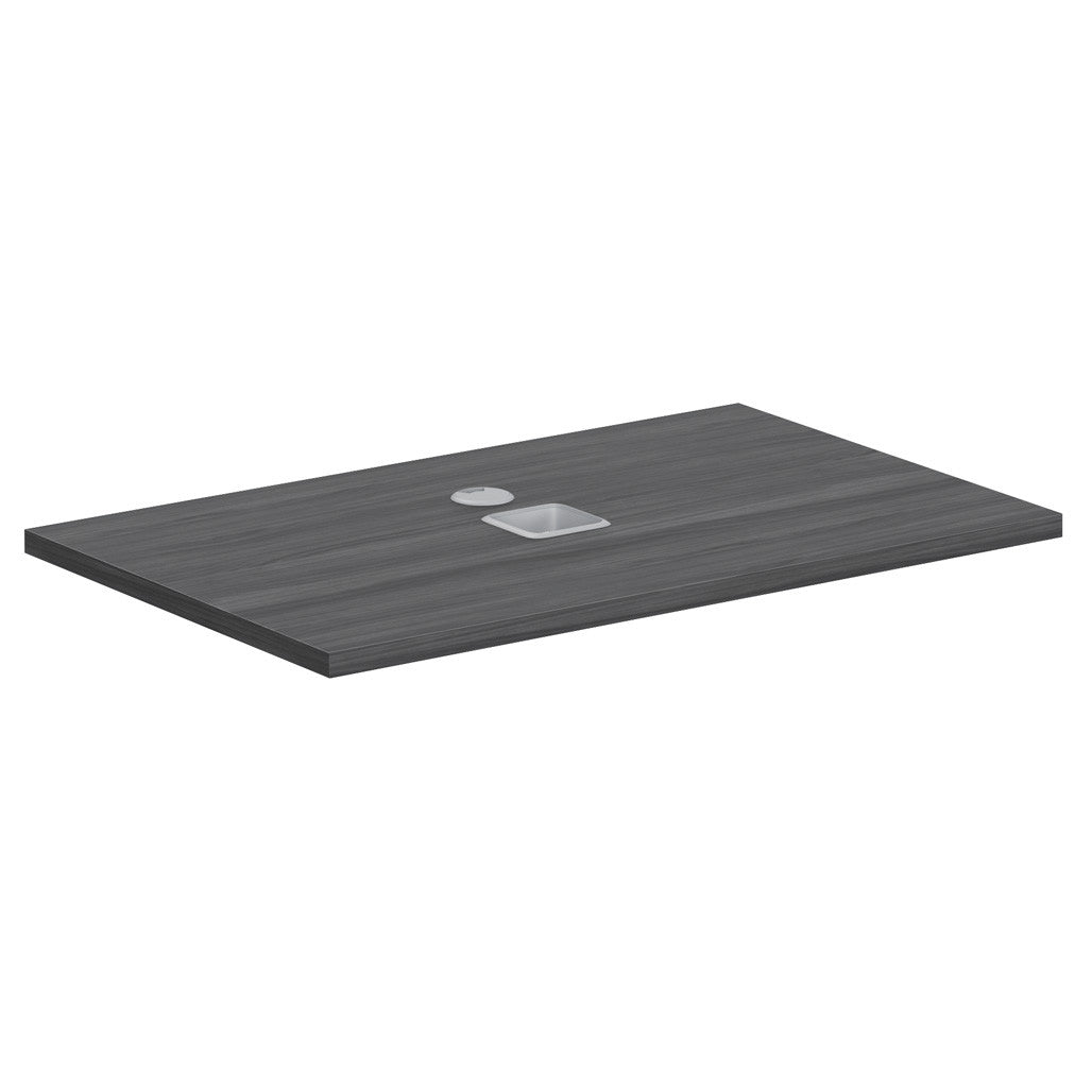 OfficeSource StandUp Standing Desk 36" File Top ( For OS2013) - Coastal Gray