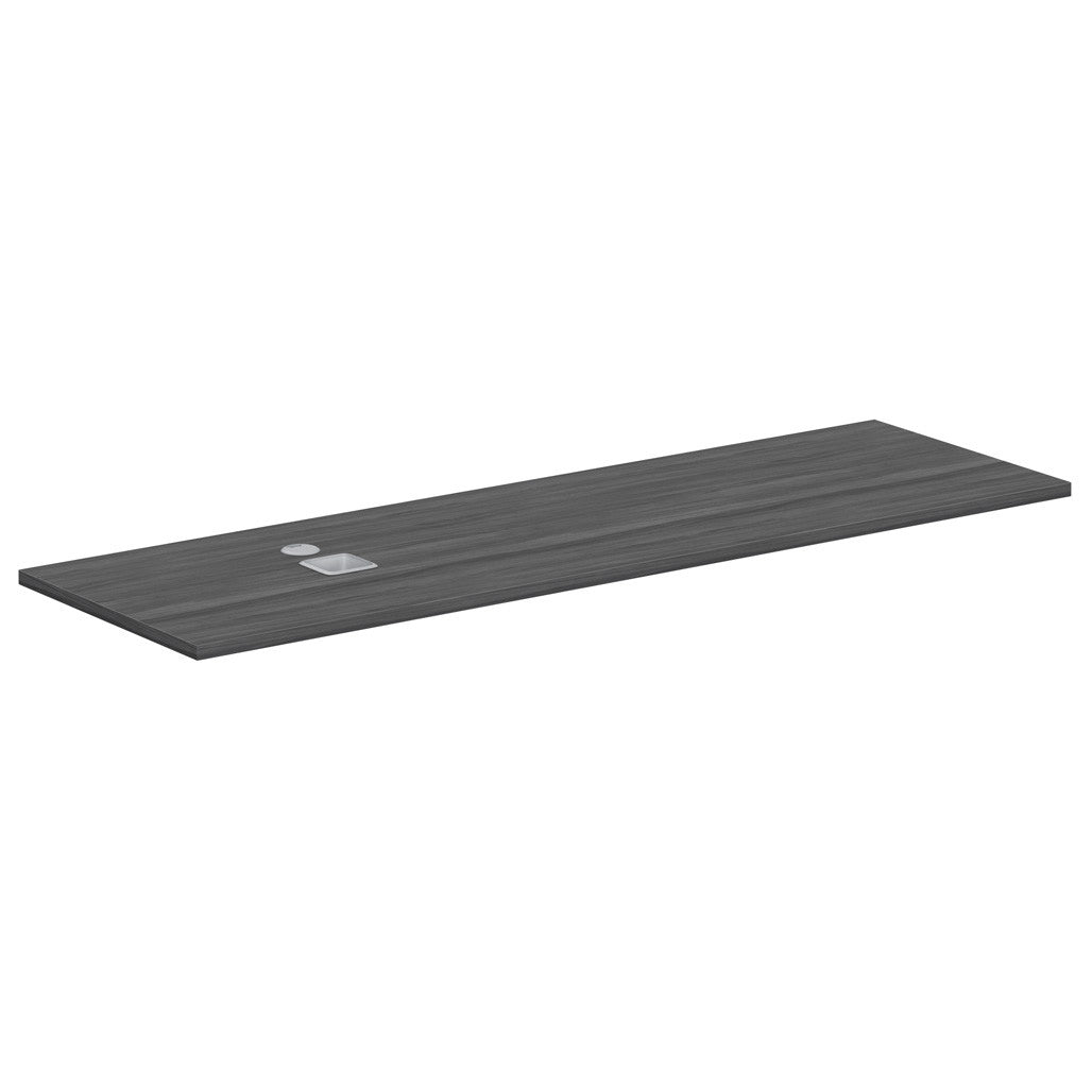 OfficeSource StandUp Standing Desk 71"W Credenza Top ( For OS2013) - Coastal Gray