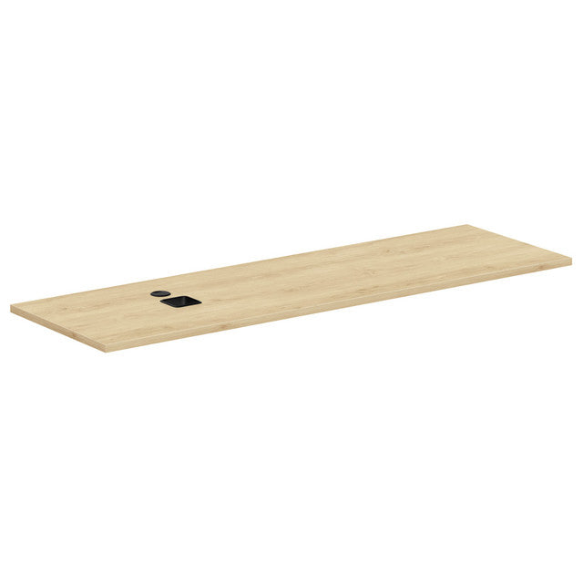 OfficeSource StandUp Standing Desk 71"W Credenza Top ( For OS2013) - American Elm
