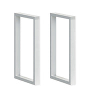 OfficeSource Variant Hutch Support Pair - 20"H - Silver