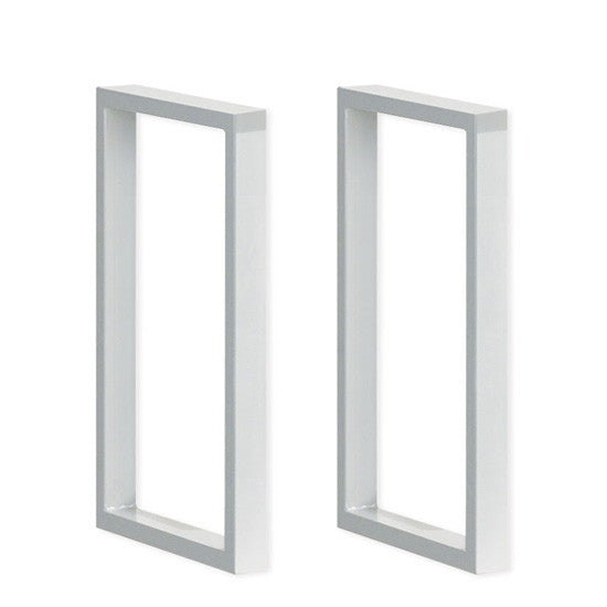 OfficeSource Variant Hutch Support Pair - 20"H - Silver