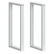 OfficeSource Variant Hutch Support Pair - 27"H - Silver