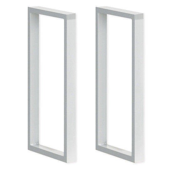 OfficeSource Variant Hutch Support Pair - 27"H - Silver