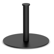 OfficeSource OS Reception Tables  Coffee Height Round Base - Black
