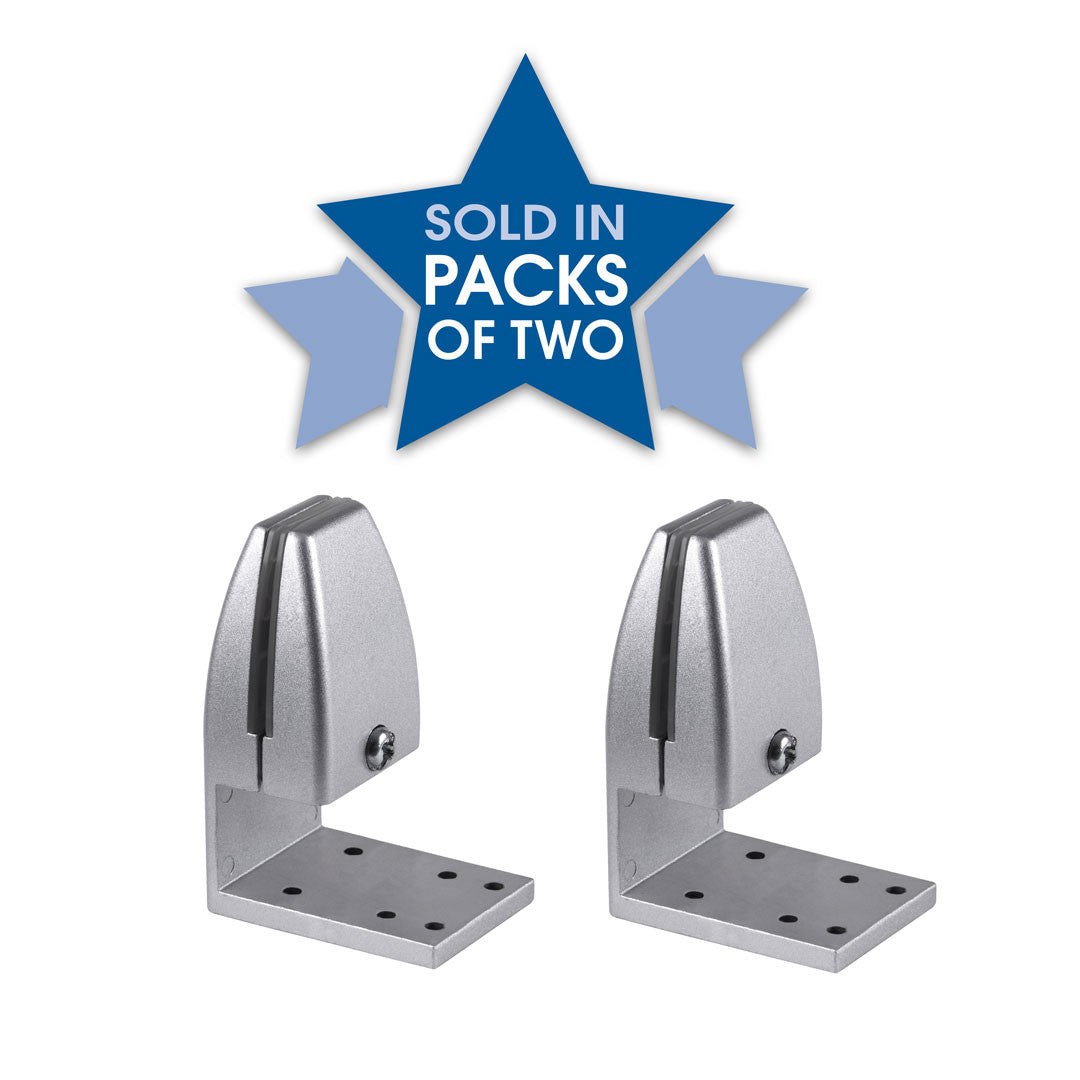 OfficeSource Variant Collection Under Desk Mount Screen Brackets - Silver