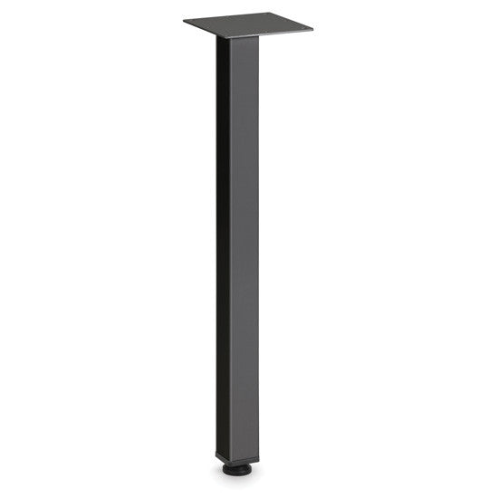 OfficeSource Variant Collection Square Single Post Leg - Black