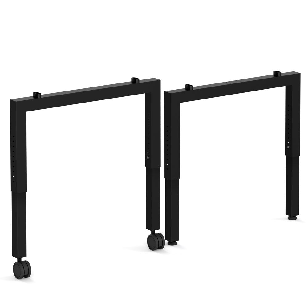 OfficeSource Variant Collection Adjustable Height Unite Leg Base - 24" - Black
