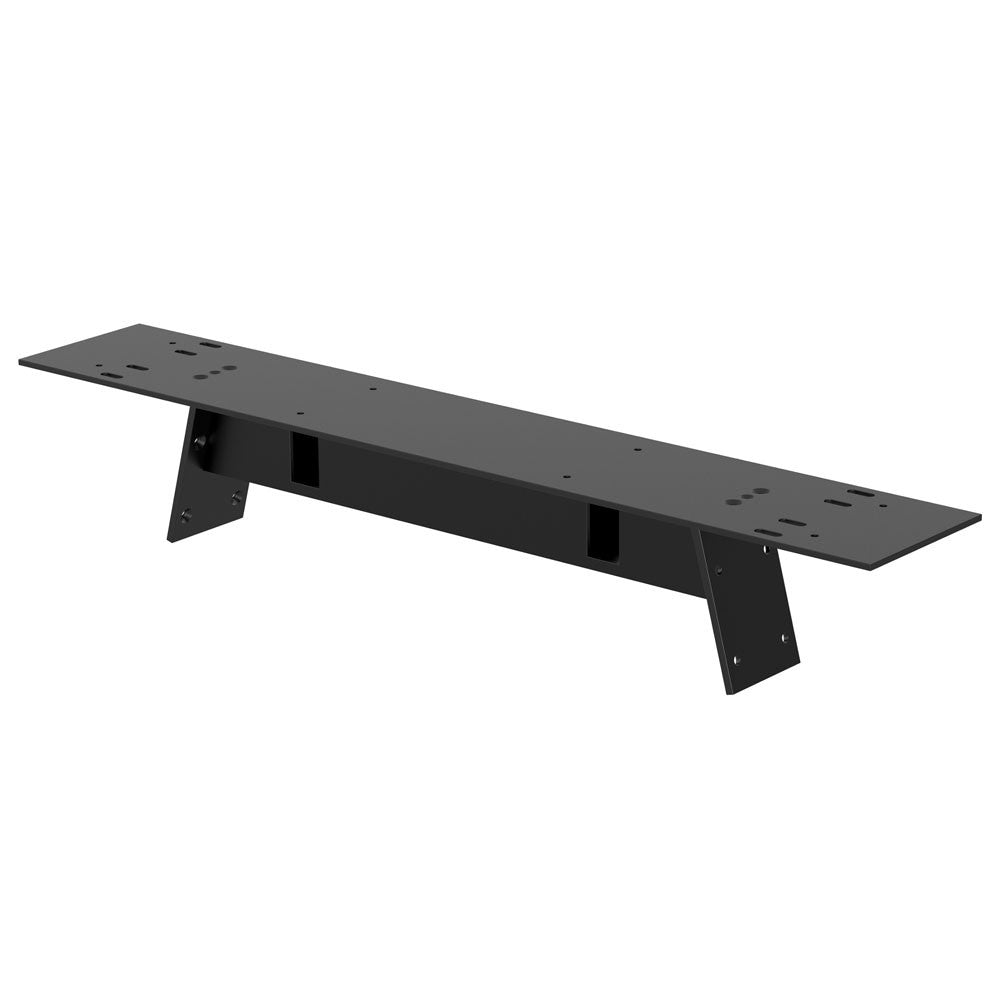 OfficeSource Variant Collection Oblique Leg Mounts- For 36"D Tops - Black