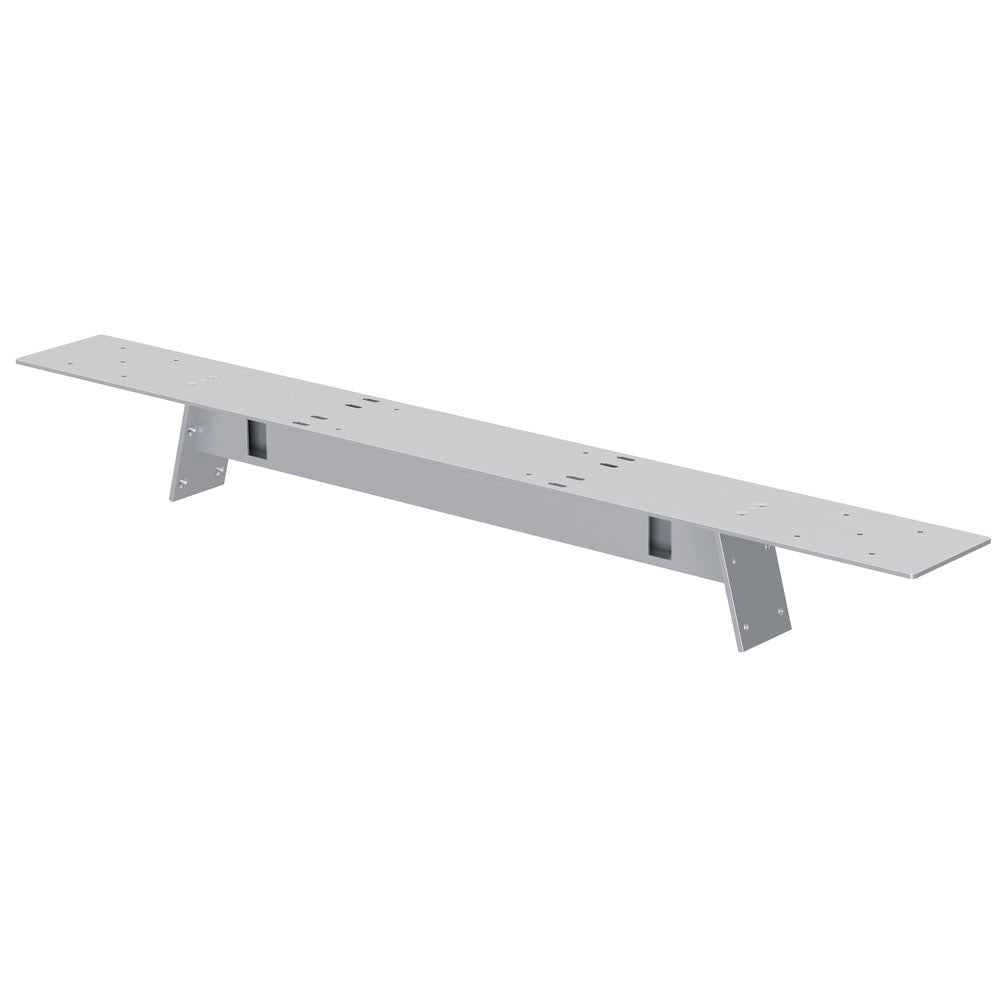 OfficeSource Variant Oblique Leg Mounts - For 48"D Tops - Silver