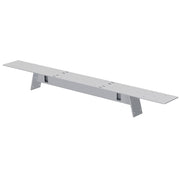 OfficeSource Variant Oblique Leg Mounts - For 48"D Tops - Silver