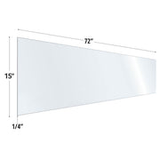 15X72 Clear Acrylic Screen